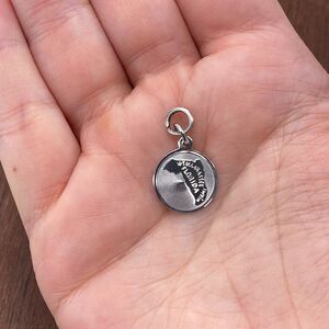 Vintage 925 Sterling Silver "Florida" Tallahassee Miami Pendant Bracelet Charm